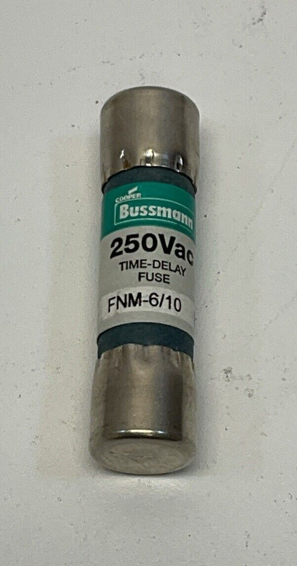 Bussmann FNM-6/10 Time Delay 6/10 Amp 250VAC Lot of 4
