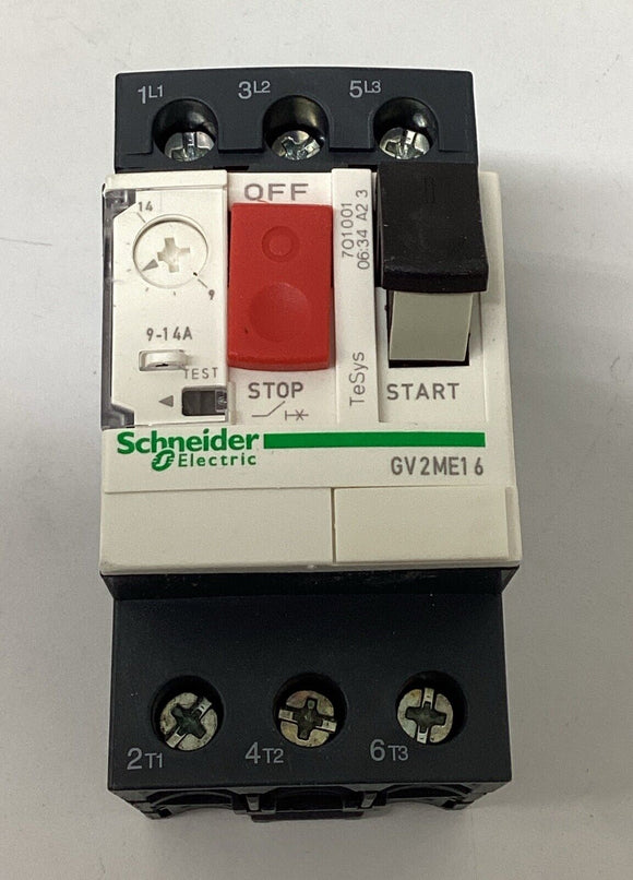 Schneider Electric GV2ME16 Motor Circuit Breaker 9-14A