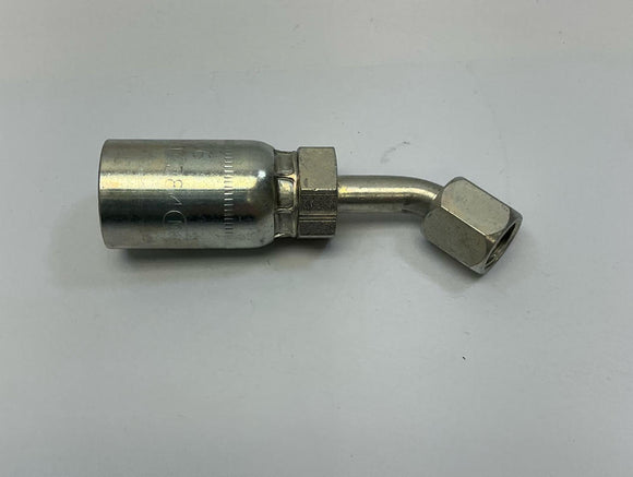 Kurt Hydraulics FJX45-08-06 1/2'' Hose ID Crimp x 3/8'' JIC Female 37°