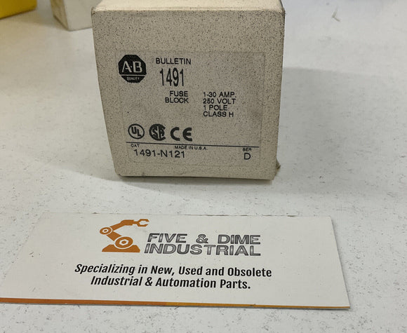 Allen Bradley 1491-N121 Fuse Block 1 - 30 Amp 250V