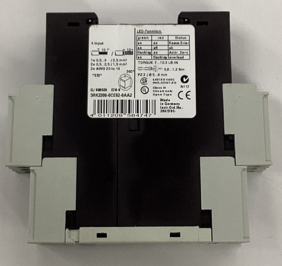 Siemens 3RK2200-0CE02-0AA2 AS-Interface Control Module 4 DI
