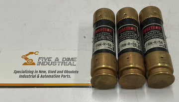 Bussmann  FRN-R-50 Fusetron Fuses Dual Element  50A 250V  Lot of 3 - 0