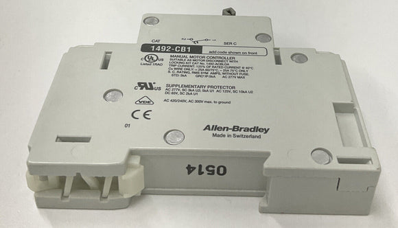 Allen Bradley 1492-CB1G040 Ser.C 4A Circuit Breaker