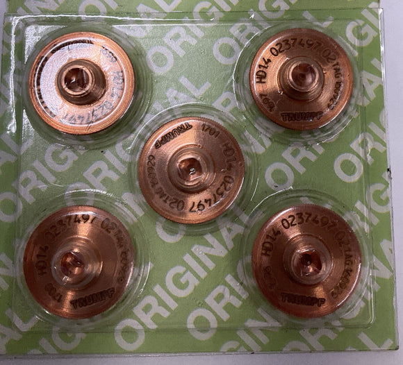 Trumpf 0237497 Package of 5  1.4 mm Laxer Nozzle