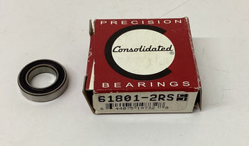 Consolidated 61801-2RS Double Seal Deep Grove Bearing