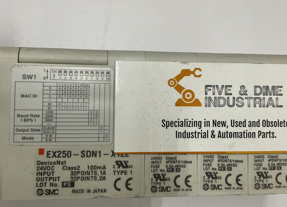 SMC EX250-SDN1-X122 DeviceNet IE2 Input Modules 8 Various Valves