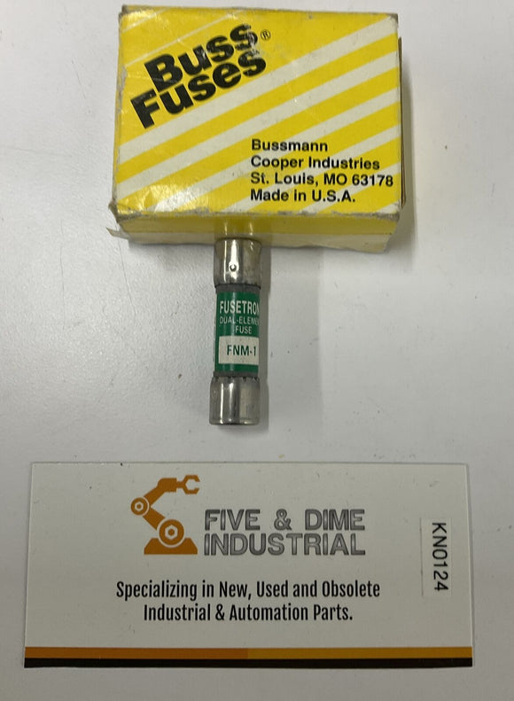Bussman FNM-1  Fusetron Duel Element Fuses 1 Amp Box of (10)