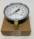 Wika 111.10 4"   1/4 NPT Lower Mounting Gauge 200 Psi-2