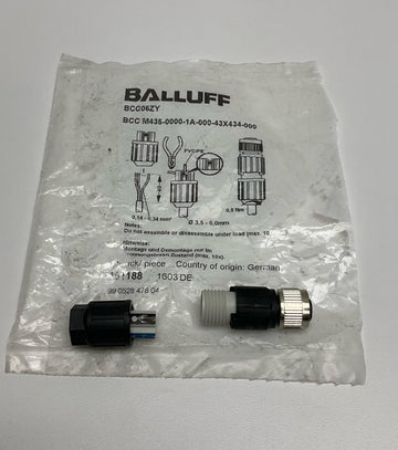 Balluff BCC M435-0000-1A-000-43X434-000 4-Wire Connector BCC06ZY - 0