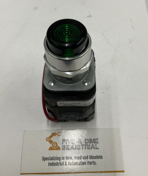 Allen Bradley 800TC-PTH16G 30mm Green Pilot Light