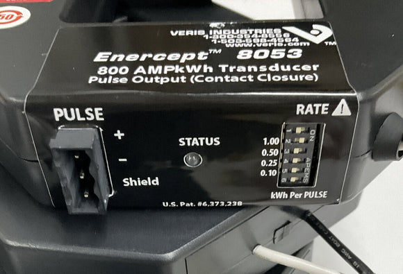 Veris T-VER-8053-800 Enercept H8000 Energy Meter 800A, 3-Phase
