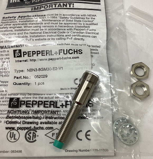 Pepperl Fuchs 052029 / NBN3-8GM30-E2V1 Proximity Sensor