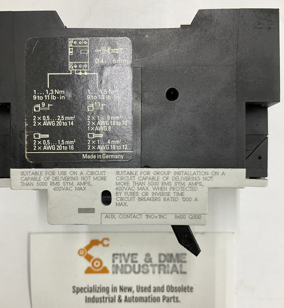 Siemens 3VU1300-1ME00 Circuit Breaker 0.4-0.6A