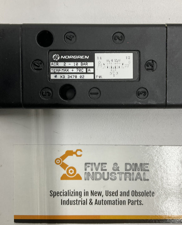 IMI Norgren X3-3478-02 Manual Valve G 1/8 Ports