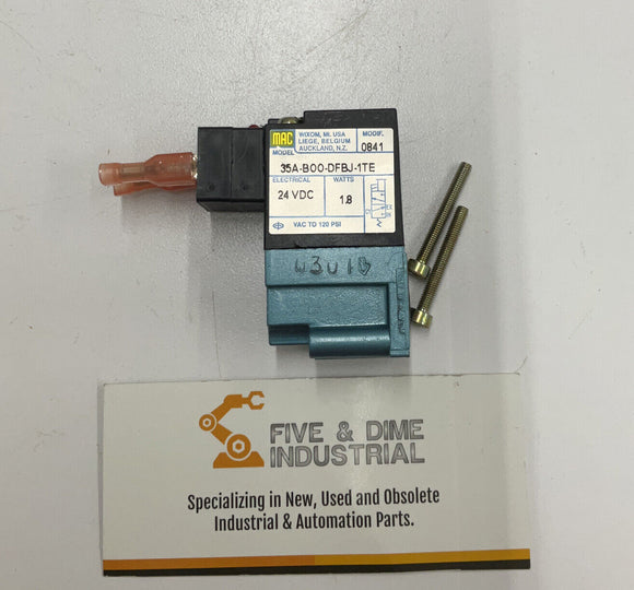Mac 35A-B00-DFBJ-1TE Solenoid Valve 24VDC with Hardware