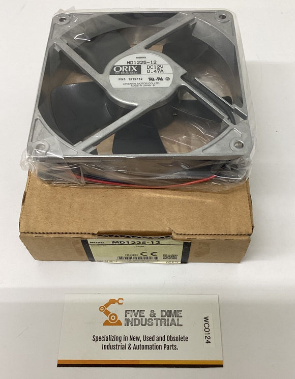 Oriental Motor MD1225-12 Orix Brushless Fan 12 VDC