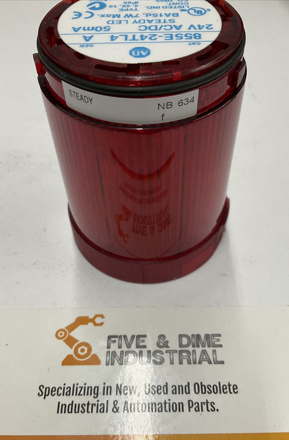 Allen Bradley 855-24TL4 24V AC/DC Red Steady LED Lamp