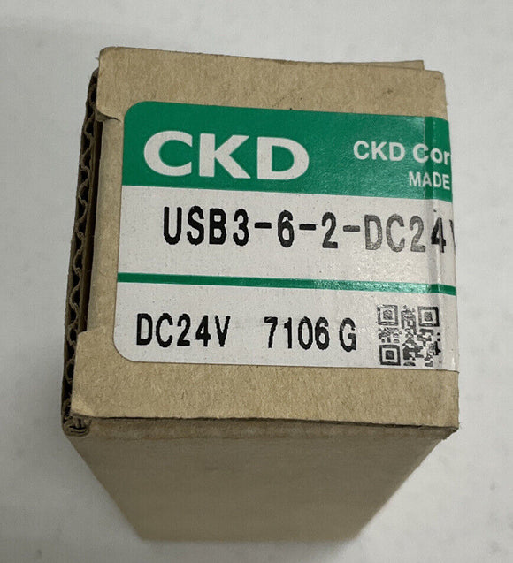 CKD USB3-6-2-DC24V 24 Vdc Solenoid Valve