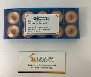 Richardson RNT154/17  10 Pack 1.7mm Laser Nozzles for Trumpf
