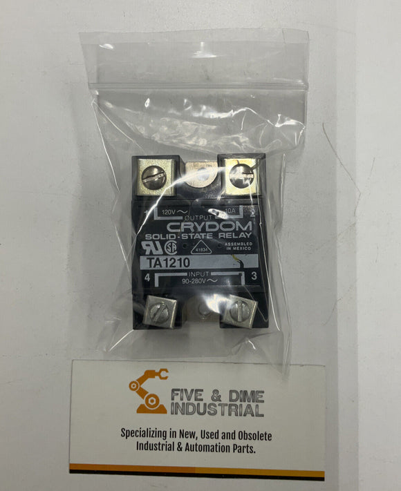Crydom TA1210 Solid State Relay IN 90-280 Vac Out 120 Vac