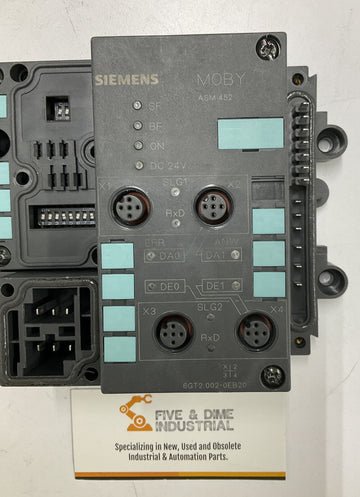 Siemens 6GT2-002-OEB20 Moby ASM 452 Module with Base - 0