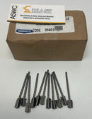 Osborn 35021 Tube Brush 12-Pack .003" Wire 1/4", Diameter Steel 3/32" Stem-1