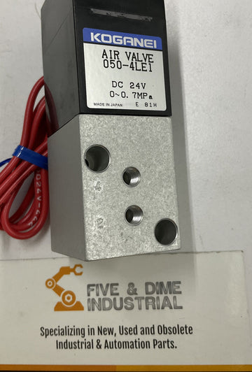 Koganei 050-4LE1 24VDC Solenoid Pneumatic Valve - 0