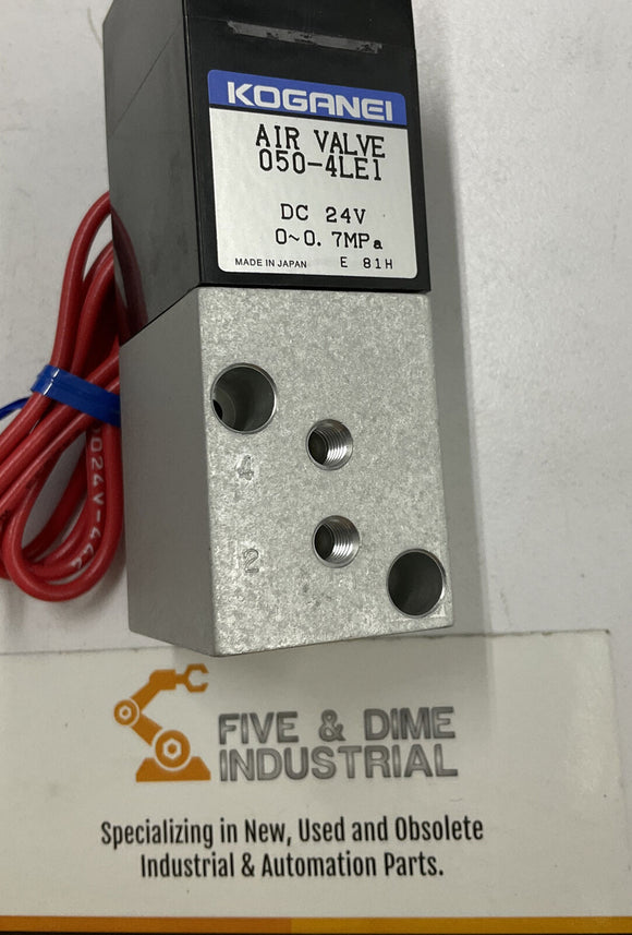 Koganei 050-4LE1 24VDC Solenoid Pneumatic Valve