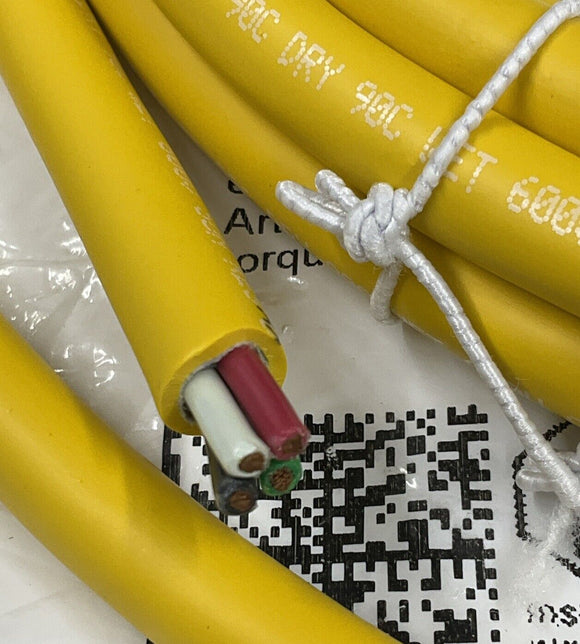 Murr 7700-A4001-U1C0400 Mini 7/8" 4 Pole, Male Power Cable 4 Meters