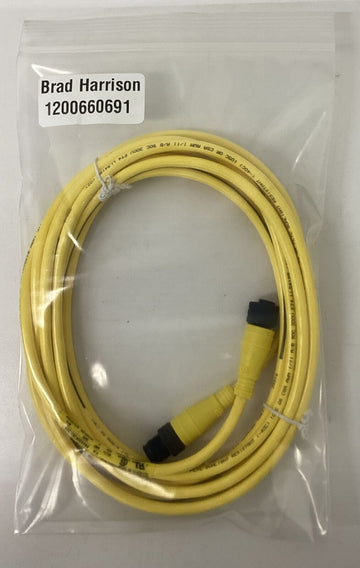 Brad Harrison 1200660691  M12 4-Pole, Maleto Female Straight Cable 4-Meters