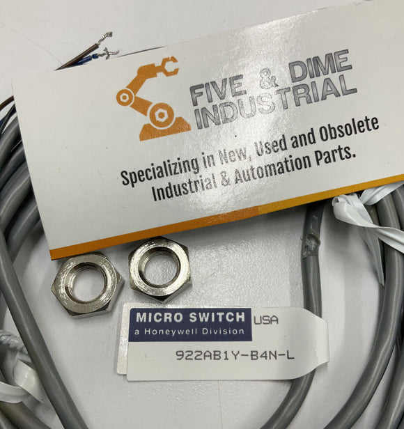 Honeywell 922AB1Y-34N-L Microswitch  Proximity Sensor