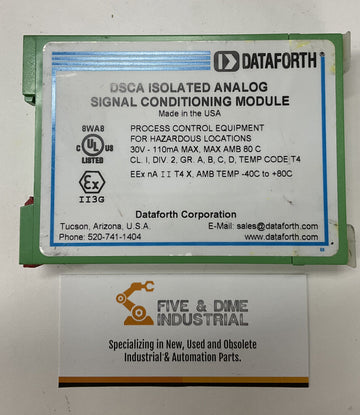 Dataforth  DSCA34-02C Isolated Lin 2,3-W RTD Isolated Input Module