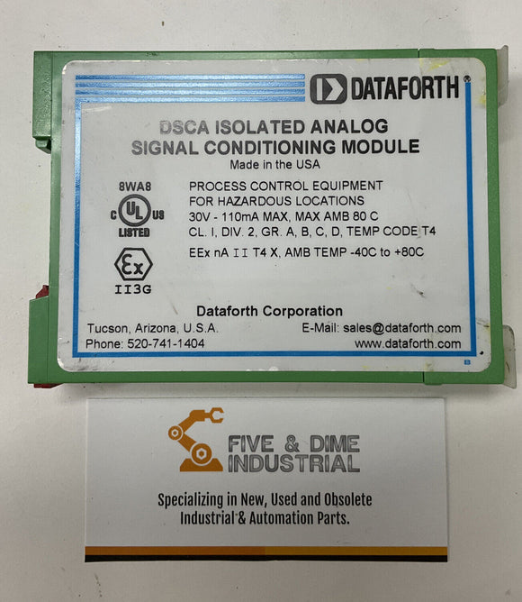 Dataforth  DSCA34-02C Isolated Lin 2,3-W RTD Isolated Input Module