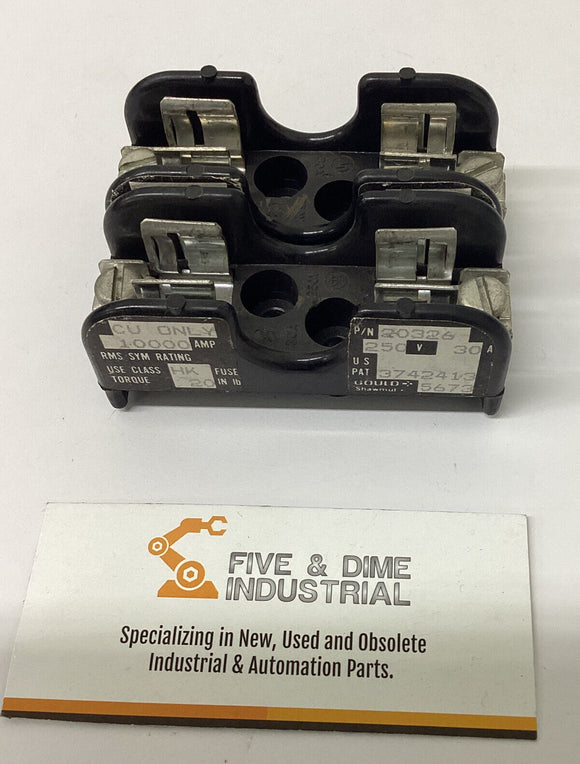 Gould Shawmut 20326 Fuse Block H/K Class Lot of 2