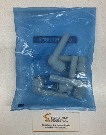 SMC KQ2W12-99A Lot of 5 Extended Plug-In Elbow Fitting - 0