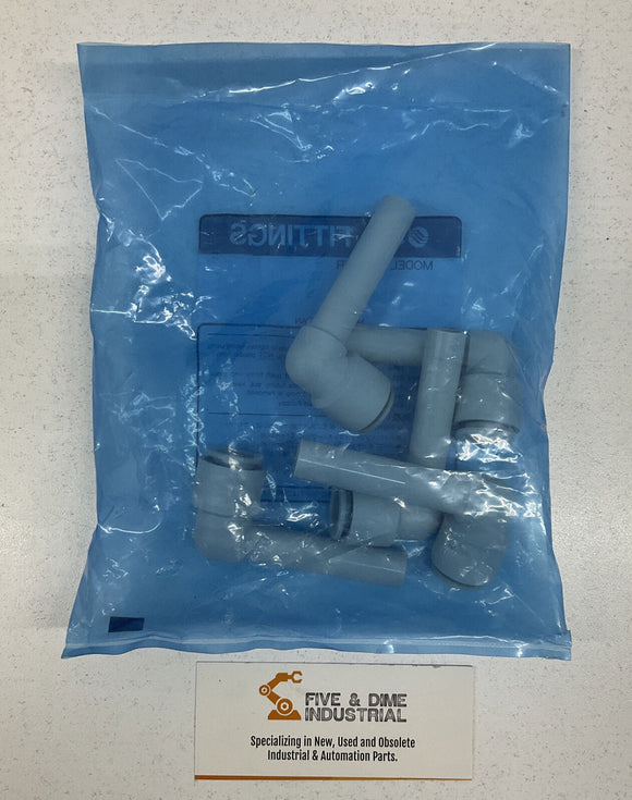 SMC KQ2W12-99A Lot of 5 Extended Plug-In Elbow Fitting