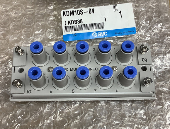 SMC KDM10S-04 10 Port Multi Connector 4mm 5/32"