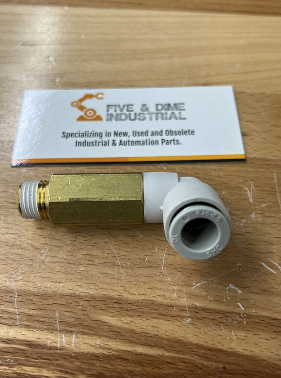 SMC KQ2W10-02AS Extended Male Elbow 90° 10mm Tube X 1/4" NPT Bag of (5)