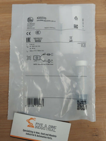 IFM Efector IGA2008-ABOA/BS-201-A Inductive Sensor IG0233