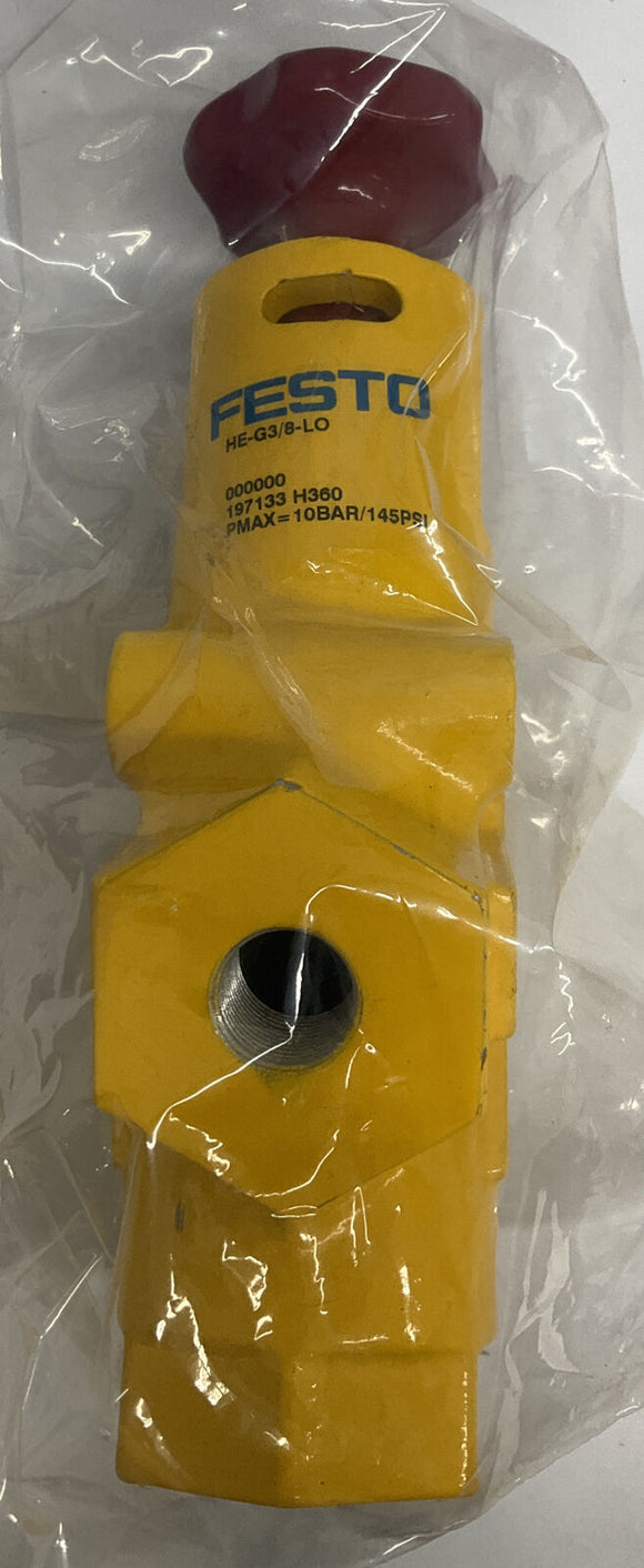 Festo  HE-G3/8-LO 145-PSI Shut Off Valve