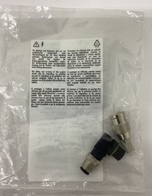 Murr 7000-12561-0000000 Mosa M12 4-Pole 90 Degree Field Connector