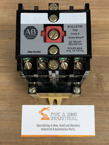 Allen Bradley 700-P800A24 Type P Direct Drive AC Relay  24VAC Coil