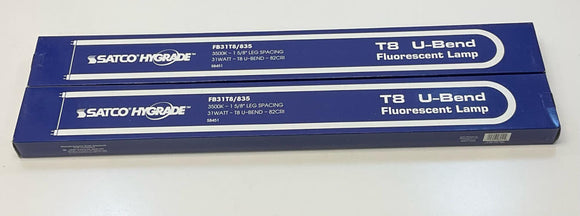 Satco Hygrade FB31T8/835 T8 U-Bend Fluorescent Lamp 2-Pack 31W 3500K