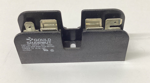 Gould Shawmut 30311 Midget Fuse Holders  30A, 600V.  Lot of 3