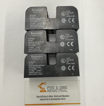 Bussmann BCA6032SQ 2-Pole Fuse Holder 30A 600V. Lot of (3)