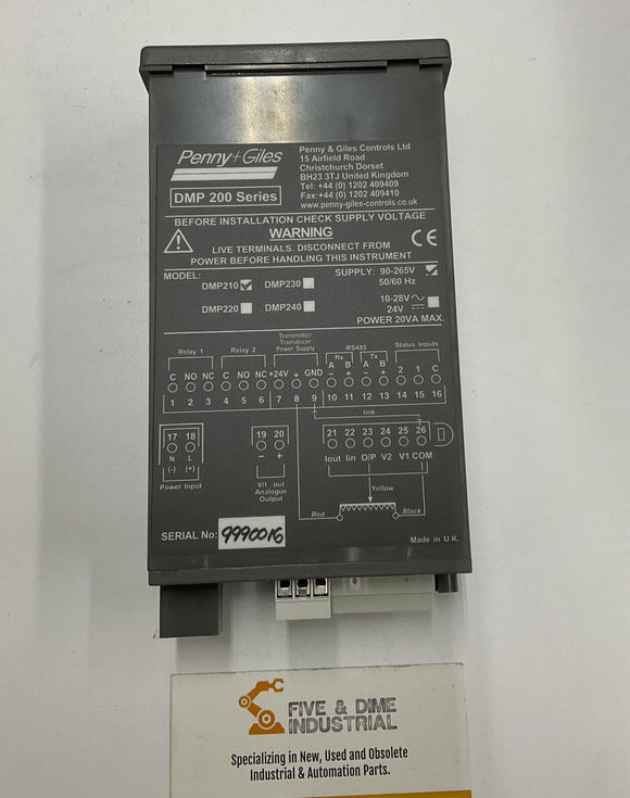 Penny  Giles Controls Panel Meter DPM 210