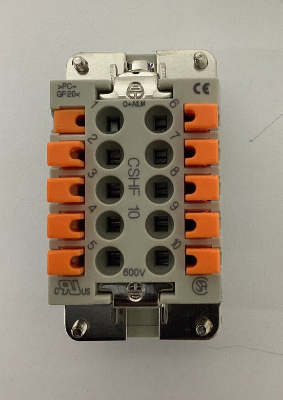 Mencom CSHF-10 Female 10-Pole Rectangular Insert