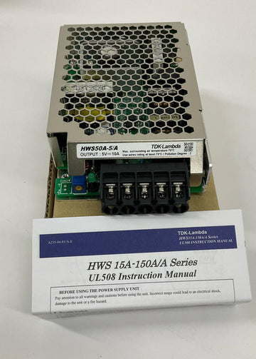 TDK Lambda HWS50A-5/A Power Supply Output: 5V, 10A