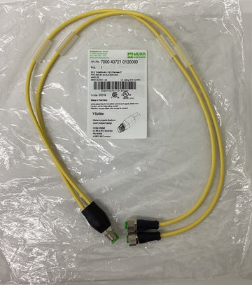 Murr 7000-40721-0130060 M12 Y-Splitter 5-Pole 0.6 Meter