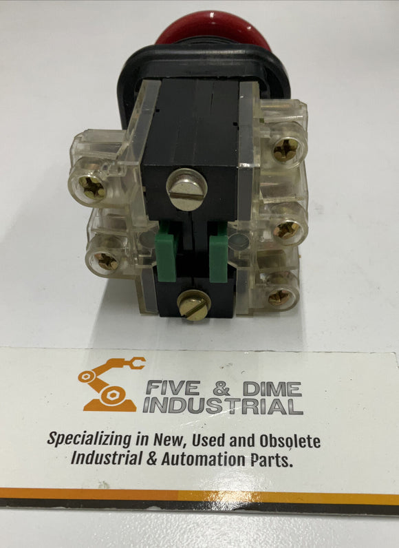 Telemecanique ZB2R Contact Block with Emergency Stop Button